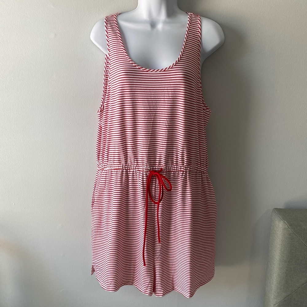 Anthropologie’s Lili's Closet Romper Striped Drawstring Waist XL
